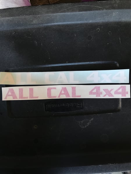 Image of 12” White sticker