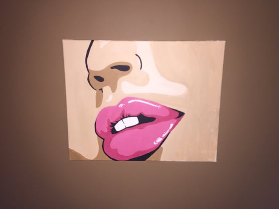Image of Lips Canvas (Large)