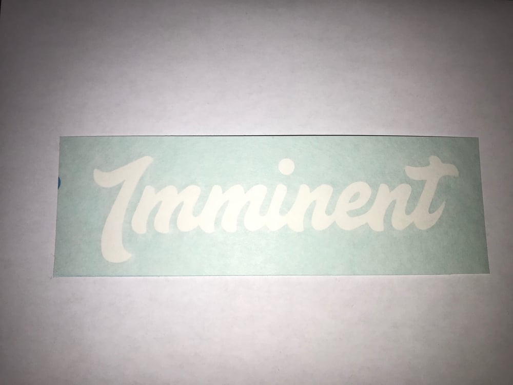 Image of Imminent laser cut decal