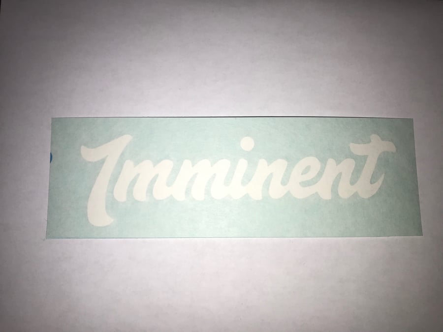Image of Imminent laser cut decal