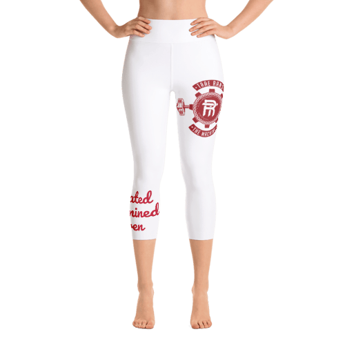 Image of Machine Leggings-White/Red