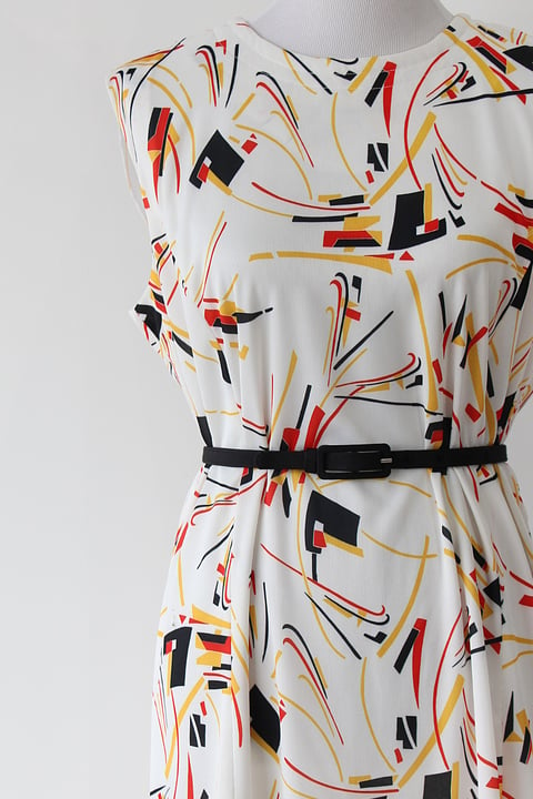 Image of SOLD Geometric Fireworks Dress