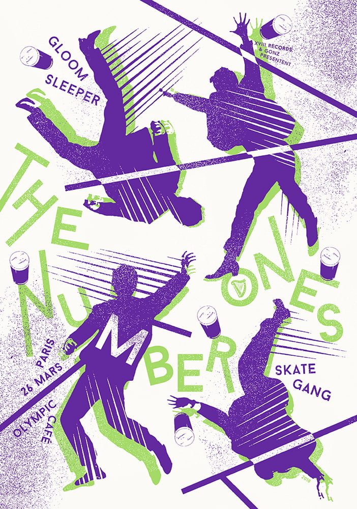 THE NUMBER ONES (2018) screenprinted poster