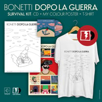 Image 1 of DOPO LA GUERRA KIT: cd + "My color poster" + t-shirt (black or white ltd. edition)