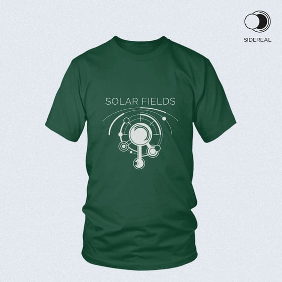 Image of Solar Fields 'logo' T-Shirt Forest Green color
