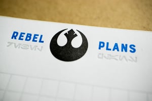 Star Wars Notepads:  "Rebel Plans" &  "Imperial Orders"