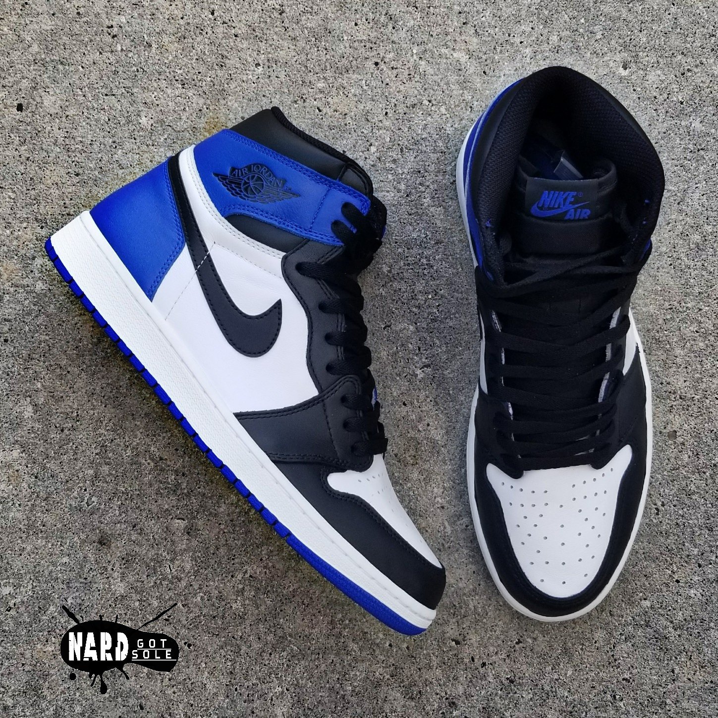 Jordan 1 game royal best sale fragment custom