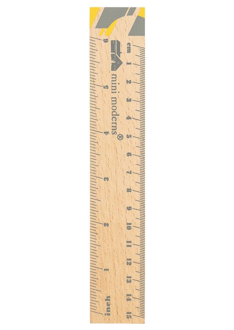 mini moderns wooden ruler