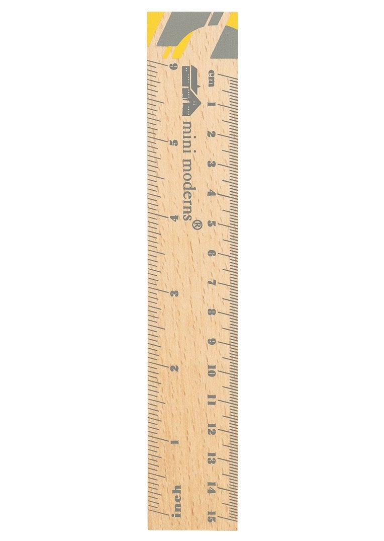 mini moderns wooden ruler