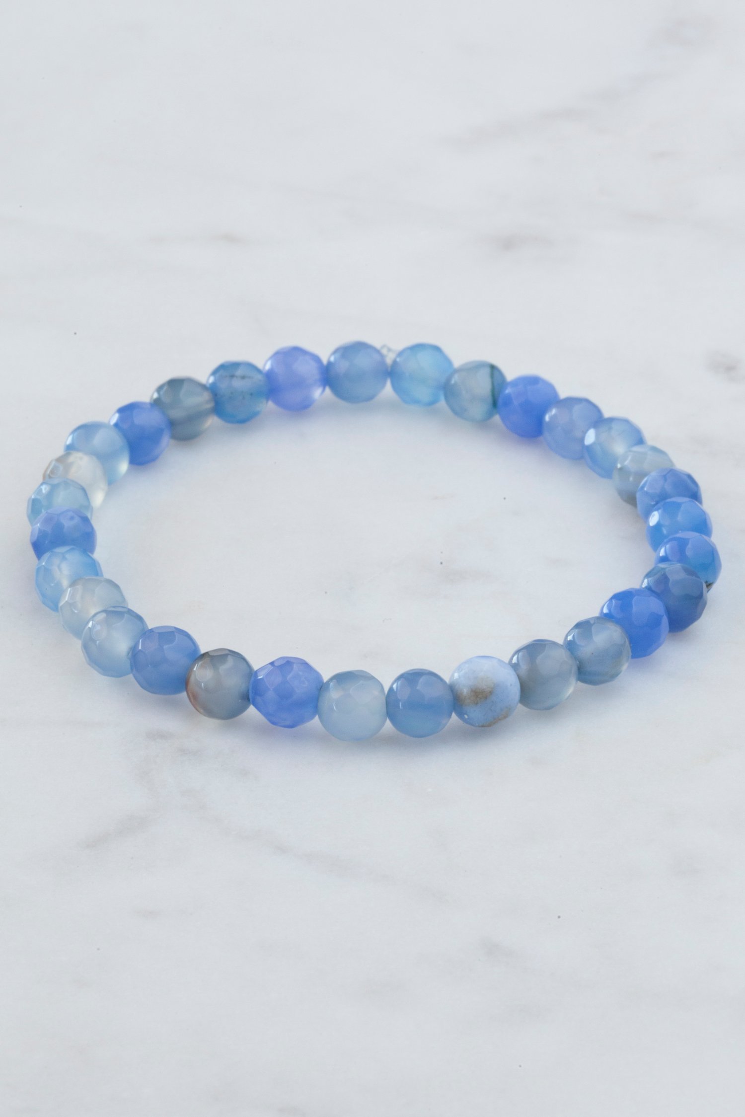 Image of Blue Agate Stacking Bracelet