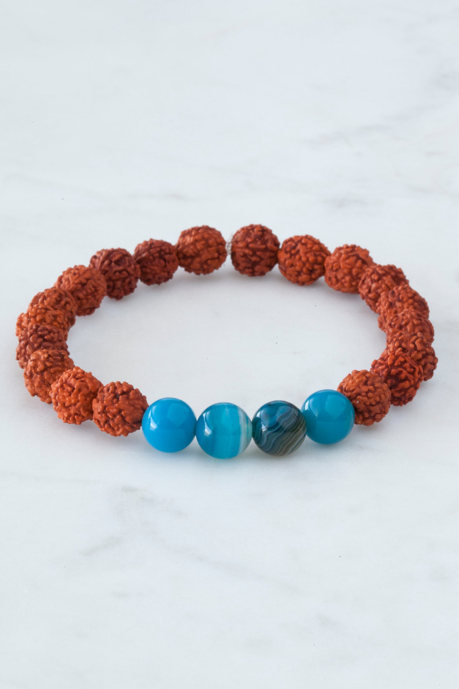 Image of Blue Agate Wrist Mala