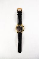 Image of Men's Festina Strata Moon Phase Chronograph Automatic Watch 18K Gold - Black
