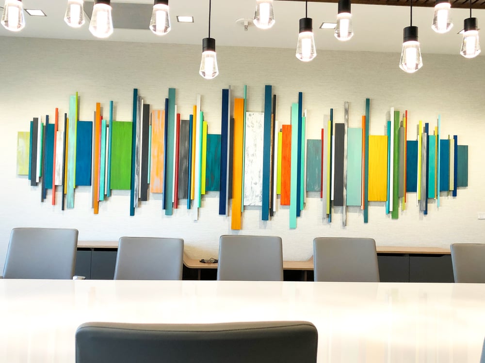 Corporate Artwork | Office Wall Decor | Wood Wall Art | Modern Wall