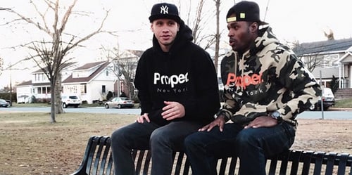 Image of Black Proper. Hoodie