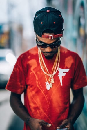 Image of Men's "F" T-shirt (Red)