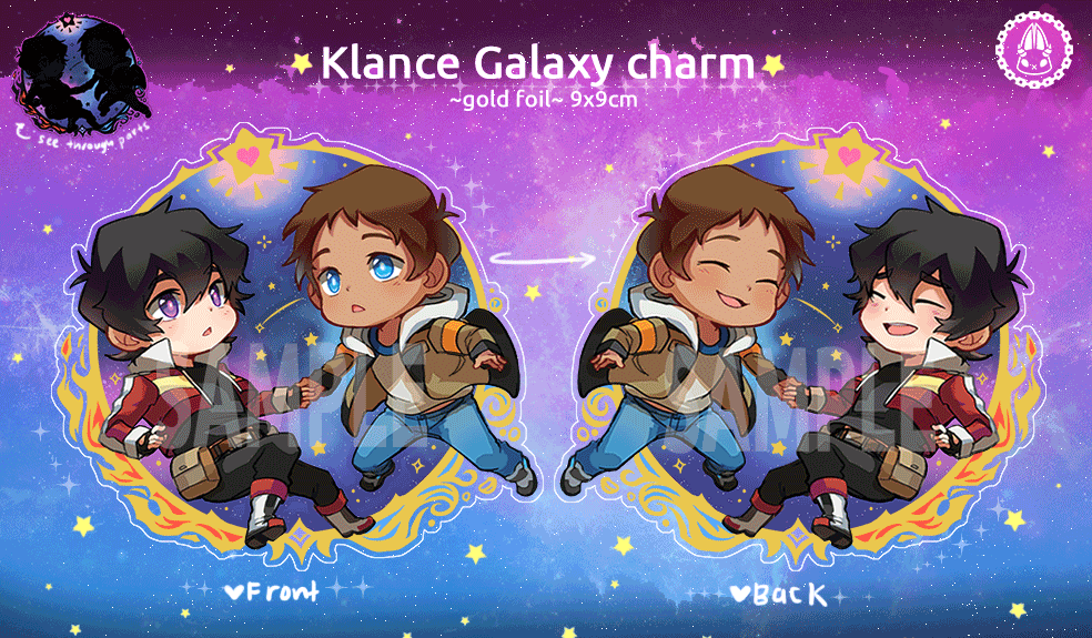 Image of Foil Galaxy ☆ Klance charm
