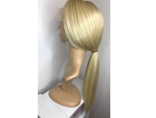 Image of Straight 613 Blonde 13*6 Frontal 'Platinum' Wig