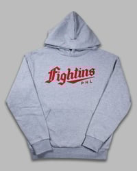 Image 1 of Premium Heavyweight Fightins 'Homefield' Hoodie (Gray)