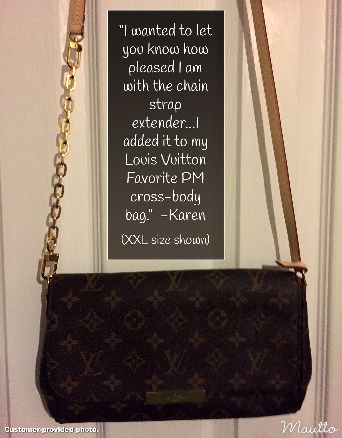 Chain Strap Extender Accessory for Louis Vuitton Bags & More 