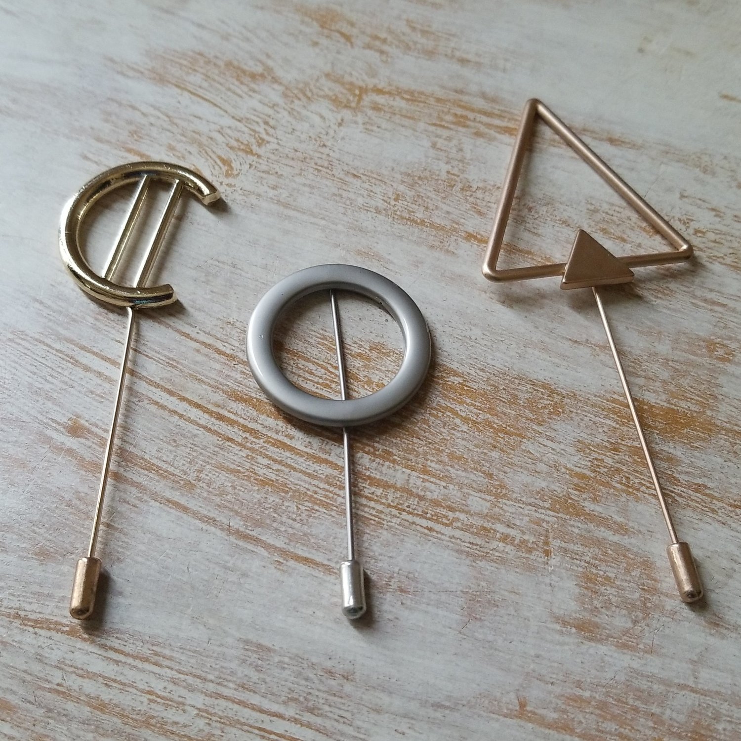 Image of GEOMETRIC BROOCHES