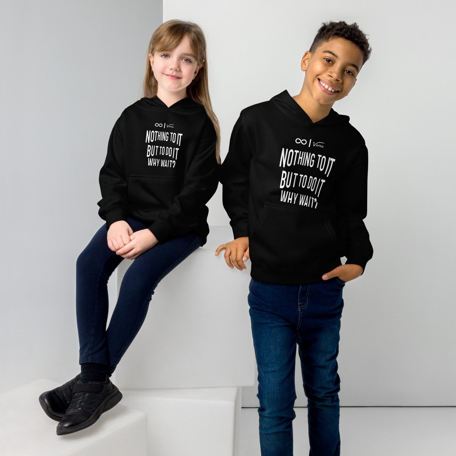 Image of Kids fleece hoodie - Nothing to it