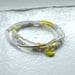 Image of Sow and Ye shall grow - white and lemon seed bead bracelet