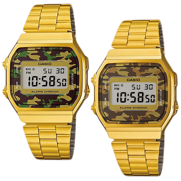 Image of CASIO Vintage Gold Camouflage Watch