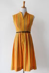 Image of SOLD Yellow Perfect Stripes Zip Dress
