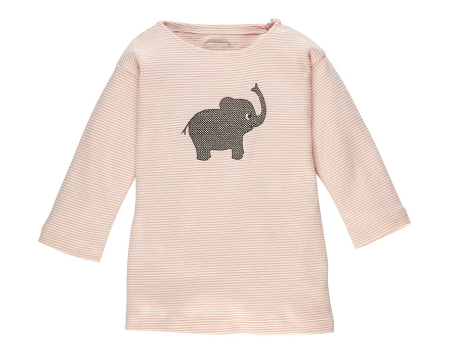 Image of Grösse 62 * Baby T-Shirt mit Elefant rosa Art.207216 (E)