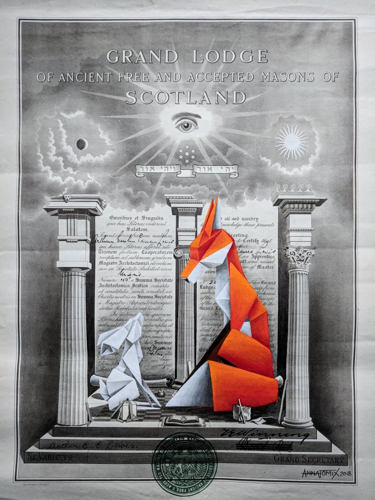 Image of 'The First Degree' original painting