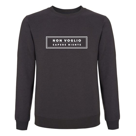 Image of NON VOGLIO SAPERE NIENTE SWEATSHIRT CHARCOAL