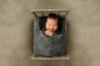 Image 1 of  Wool Thicker Felted Layer - Charcoal 