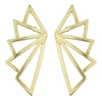 Image 2 of Gold Statement Earrings