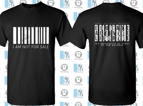 Image of Human Trafficking Awareness at UTSA T-Shirt