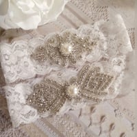 Image 1 of "Meagan" Bling Garter Set