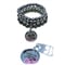 Image of "Owl message for you" Triple stacked 8mm hematite stretch bracelet with Owl charm.