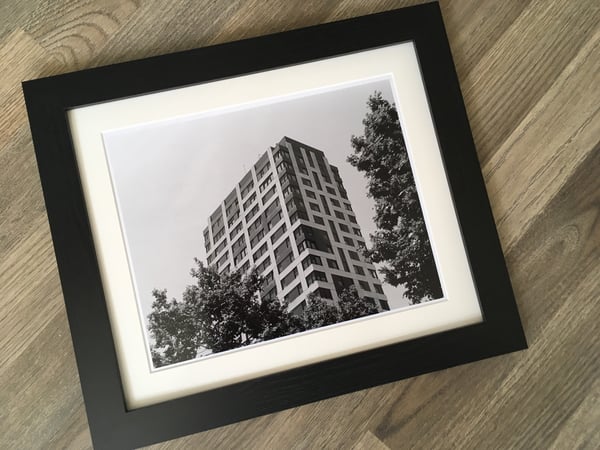 Image of 'Tower Block, Barcelona, Spain' 8" x 10" Framed Print