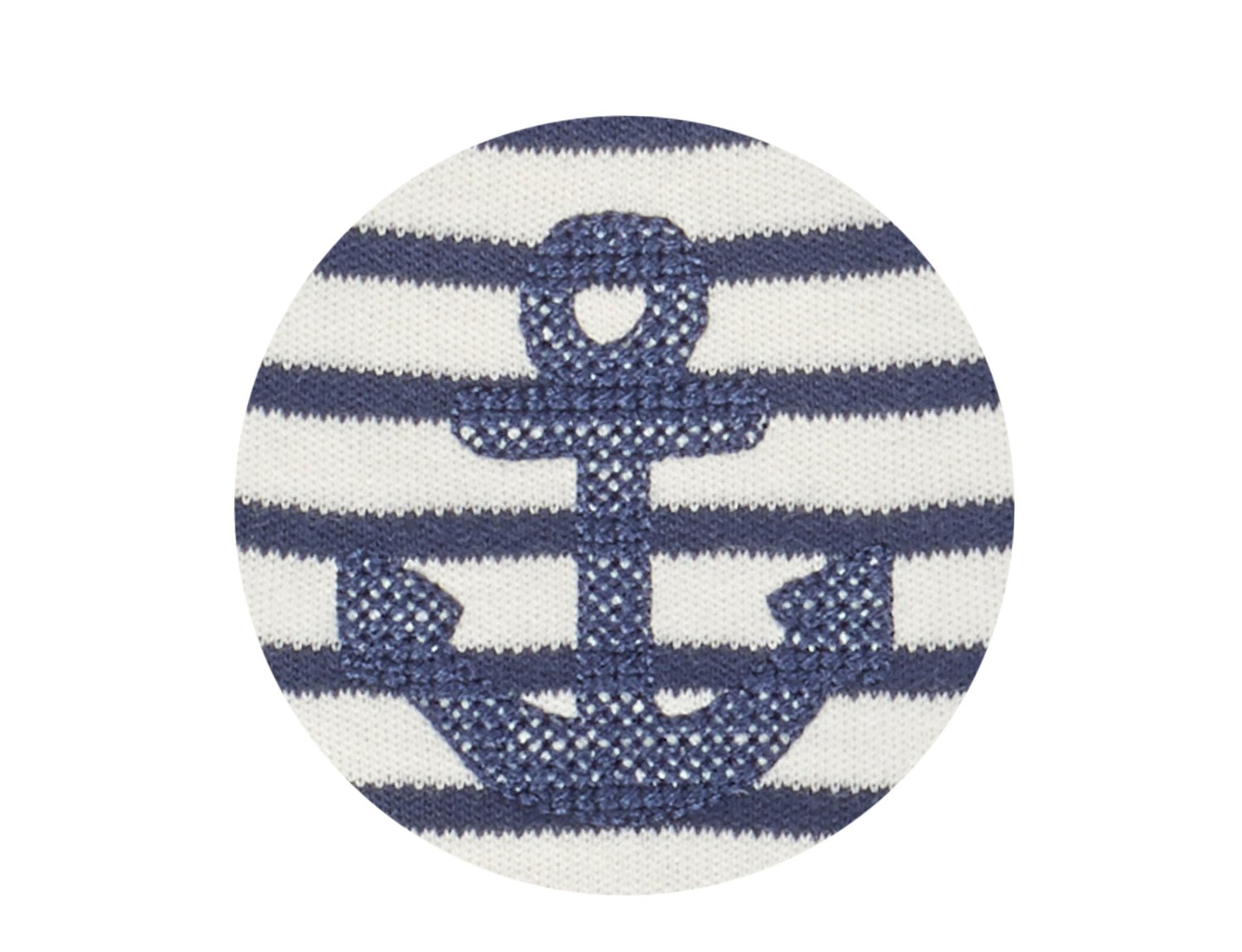 Image of SPECIAL PRICE Mütze gestreift mit Anker dunkelblau Art.827209 (D)