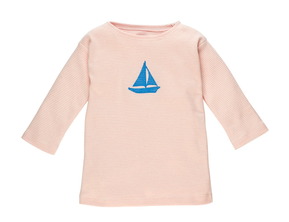 Image of SPECIAL PRICE T-Shirt rosa Streifen mit Boot  Art.320216 (D)