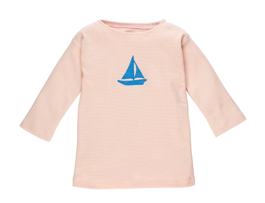 Image of SPECIAL PRICE T-Shirt rosa Streifen mit Boot  Art.320216 (D)