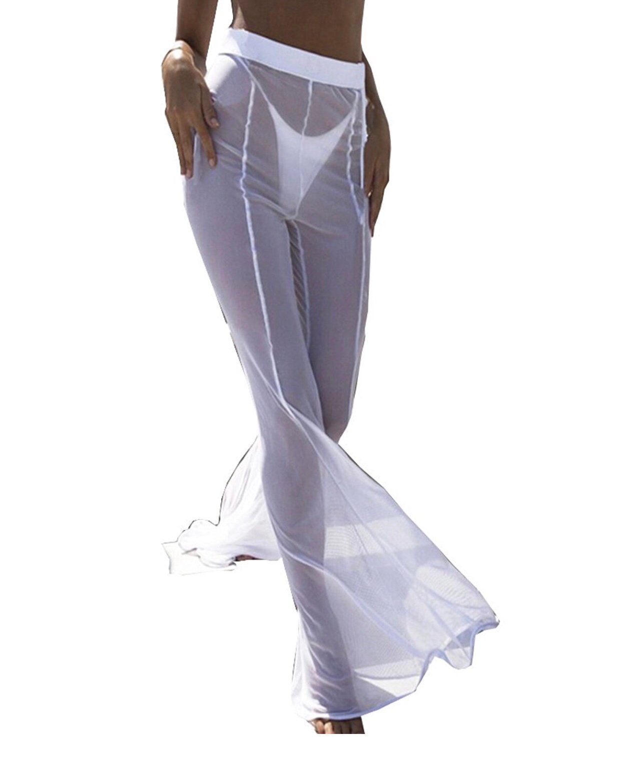 mesh cover up pants