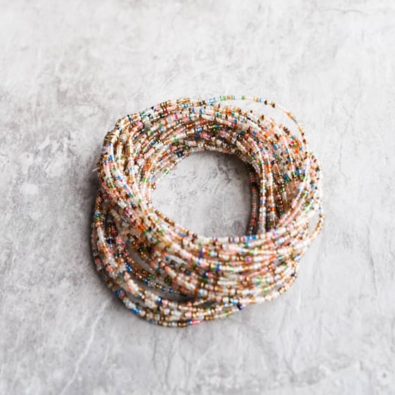 Image of Rainbow waist bead