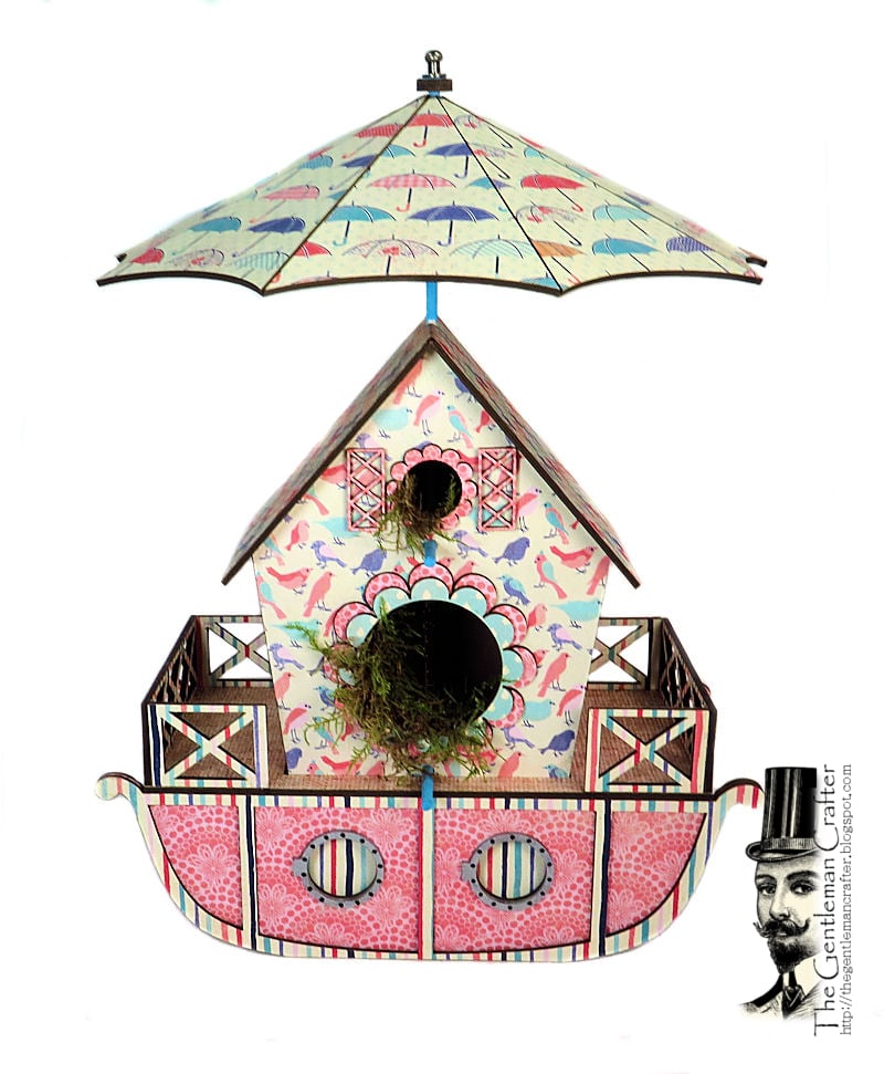 Image of The Bird Houseboat with Tag Mini