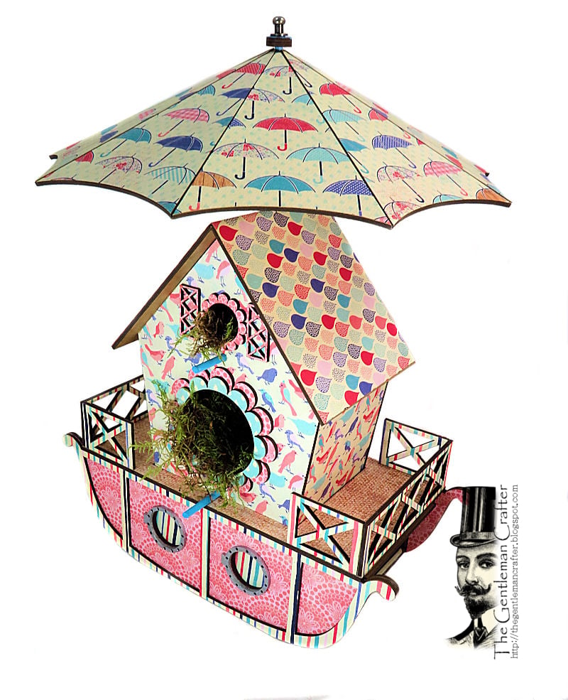 Image of The Bird Houseboat with Tag Mini