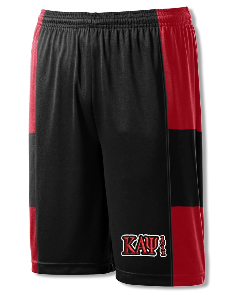 Image of Basketball Shorts - Black & Red