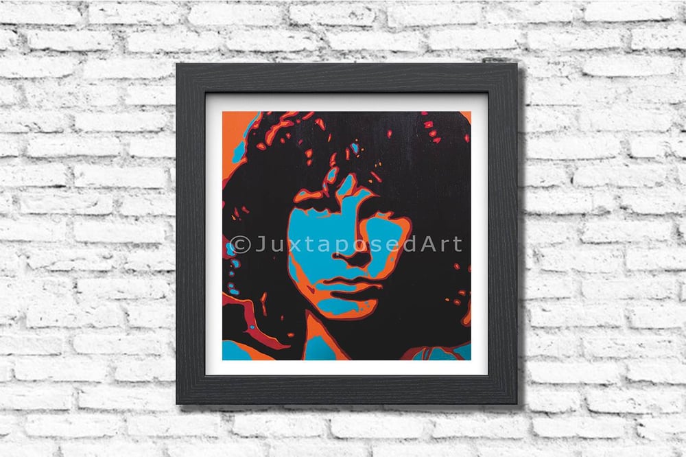 Image of Jim Morrison Pop Art PRINTS (60x60cm) & (50x50cm) Available