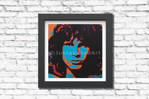 Image of Jim Morrison Pop Art PRINTS (60x60cm) & (50x50cm) Available