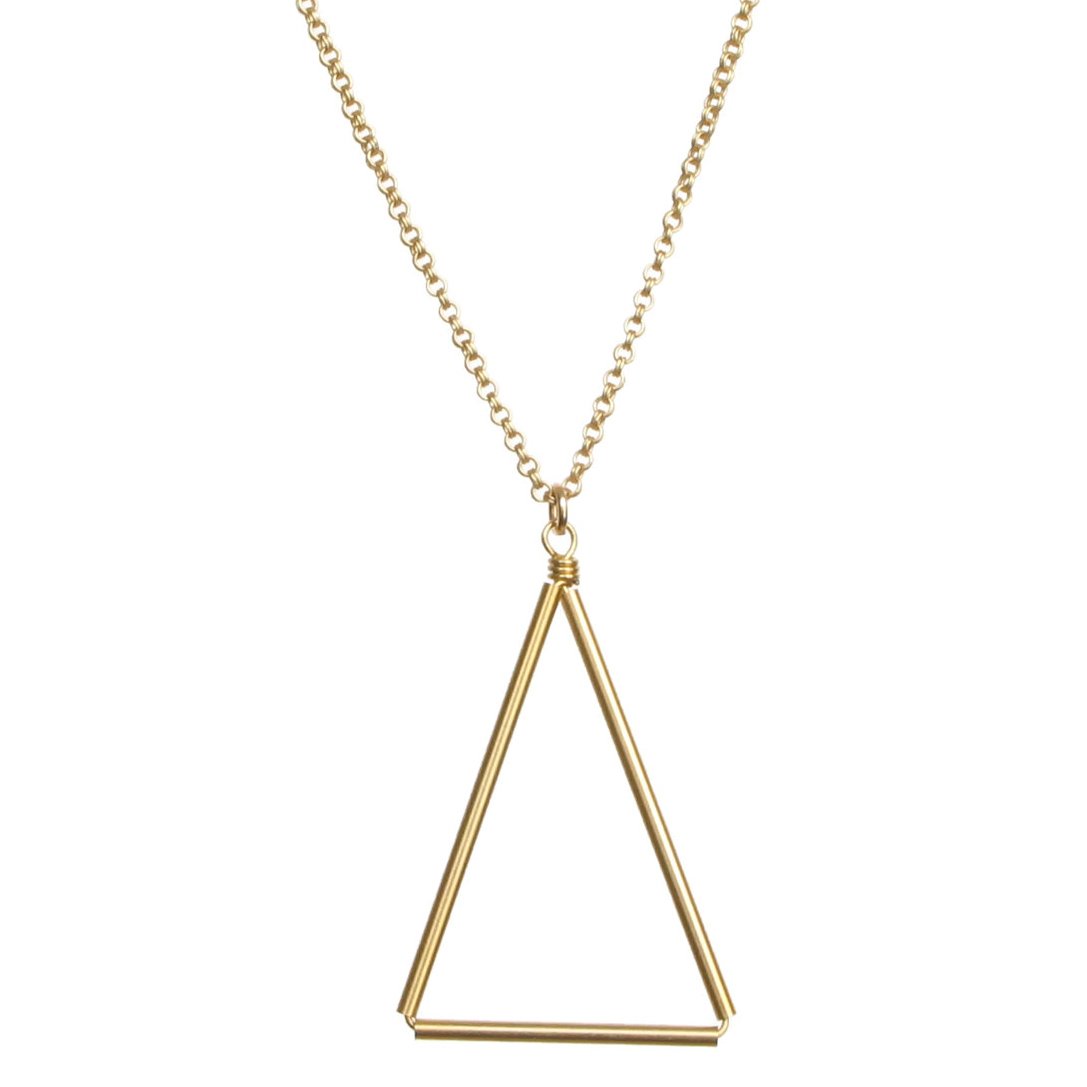 Image of Medium Triangle Necklace