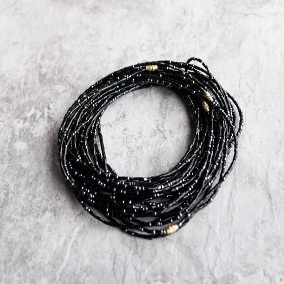 Image of Black Jewel Waist bead