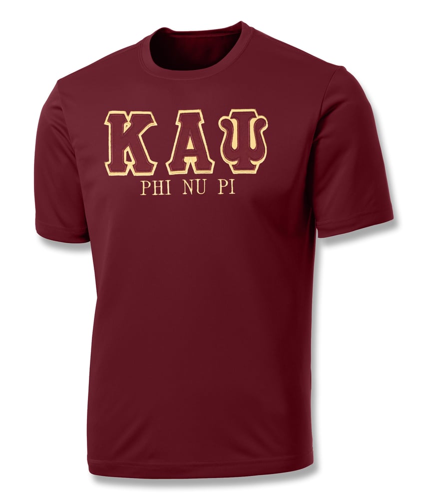 Image of Industry First "KAΨ" Dry-Fit Short Sleeved Shirt (Crimson)